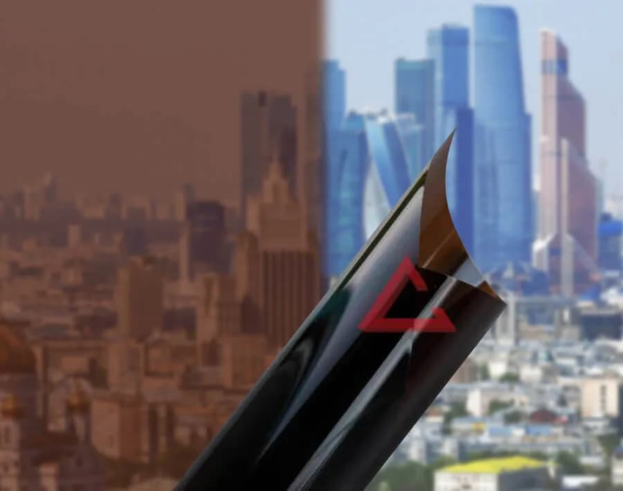 солнцезащитная плёнка бронзовый BRONZE 15 бронза — тонировка окон квартир, домов и зданий в Москве